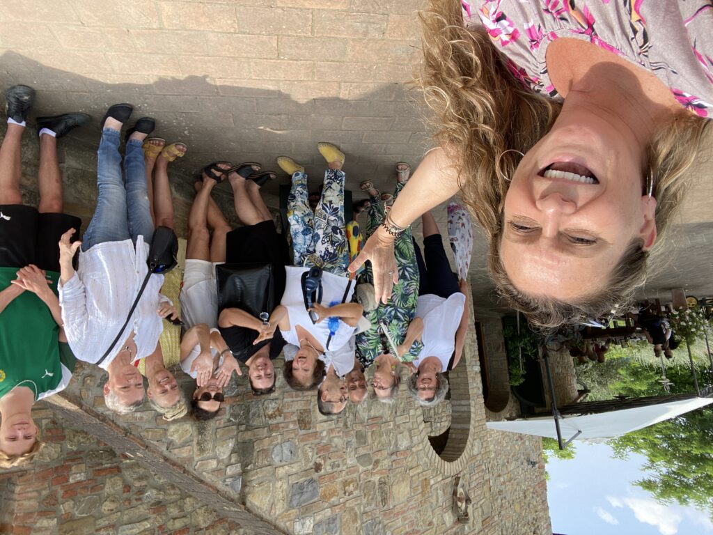 Turistas em visita a Toscana