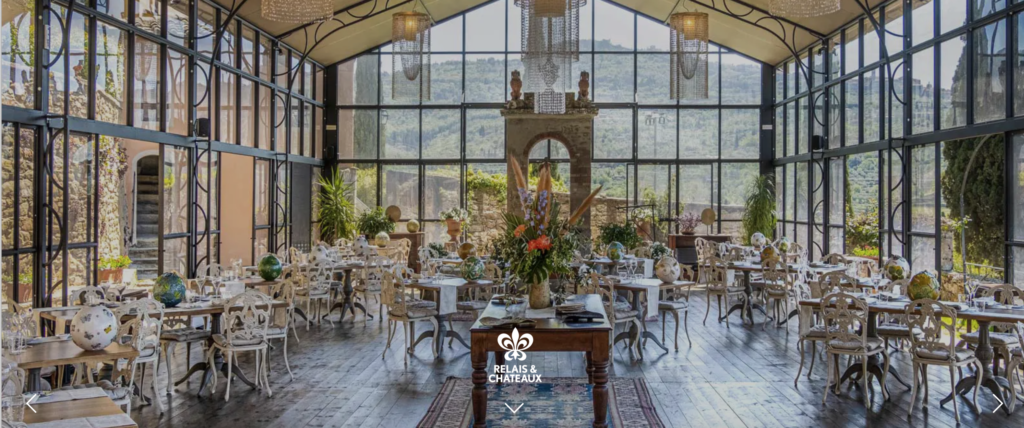 Restaurante da Vinícola Baracchi, em Cortona